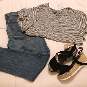 J Crew skinny jean with cigarette ankle